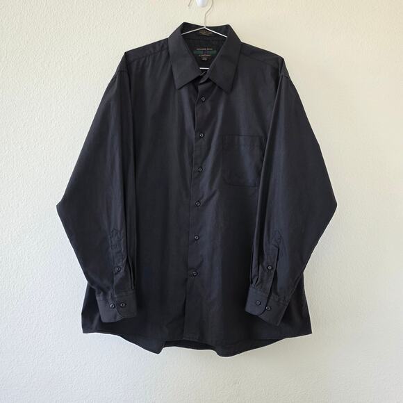 Alexander Julian Colours Black Button Down Shirt Men XL Long Sleeve Cotton Blend - Picture 1 of 9